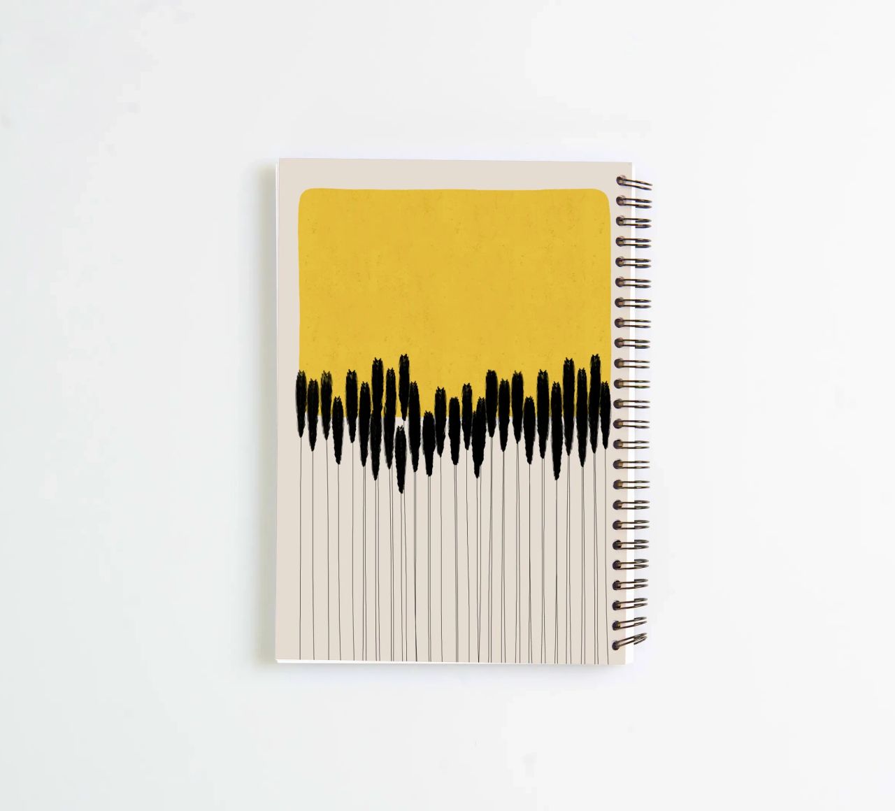 Cats & Dotz - Abstract Ears spiral notebook by The Artcircle