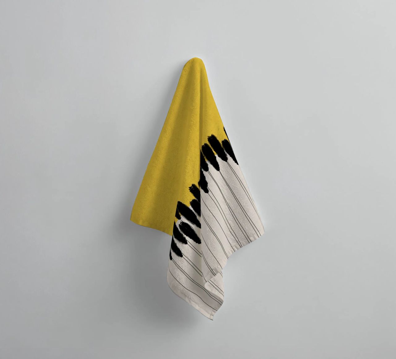 Cats & Dotz - Abstract Ears towel by The Artcircle