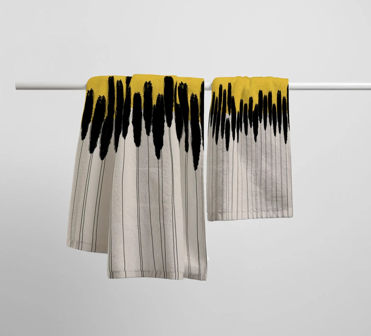 Cats & Dotz - Abstract Ears towel by The Artcircle
