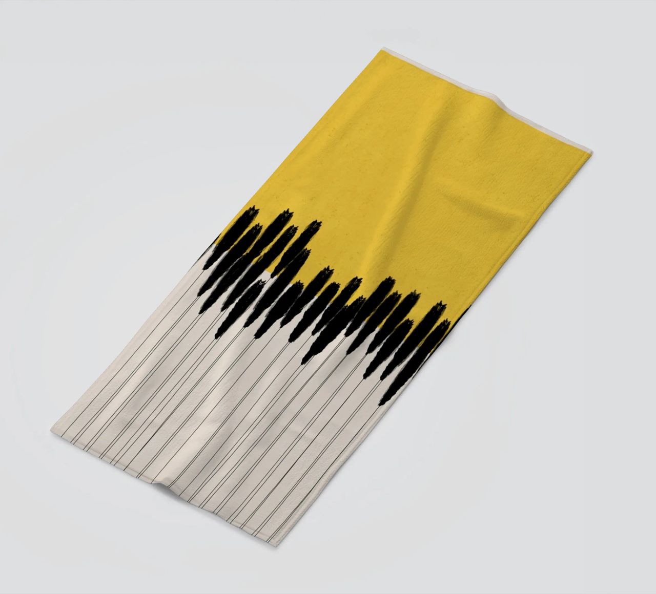 Cats & Dotz - Abstract Ears beach towel by The Artcircle
