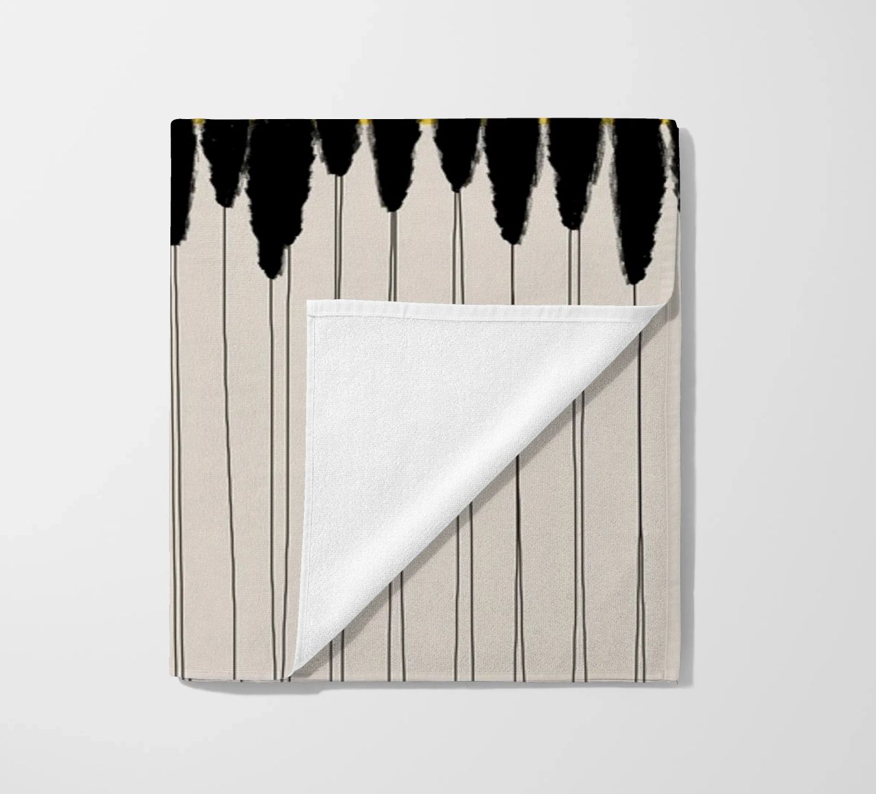 Cats & Dotz - Abstract Ears beach towel by The Artcircle