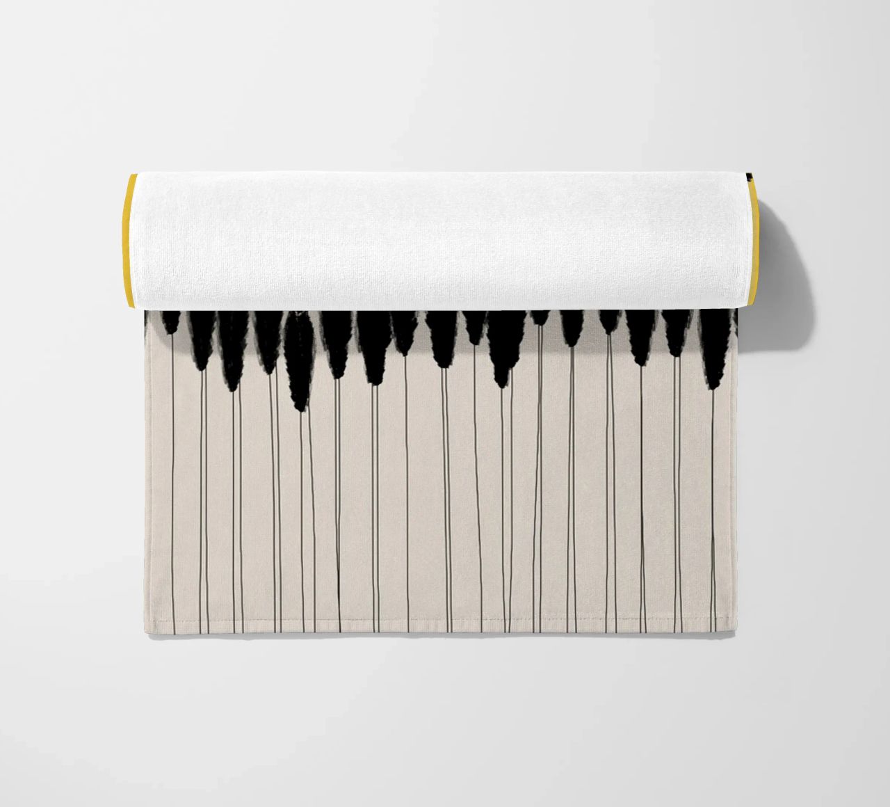 Cats & Dotz - Abstract Ears beach towel by The Artcircle