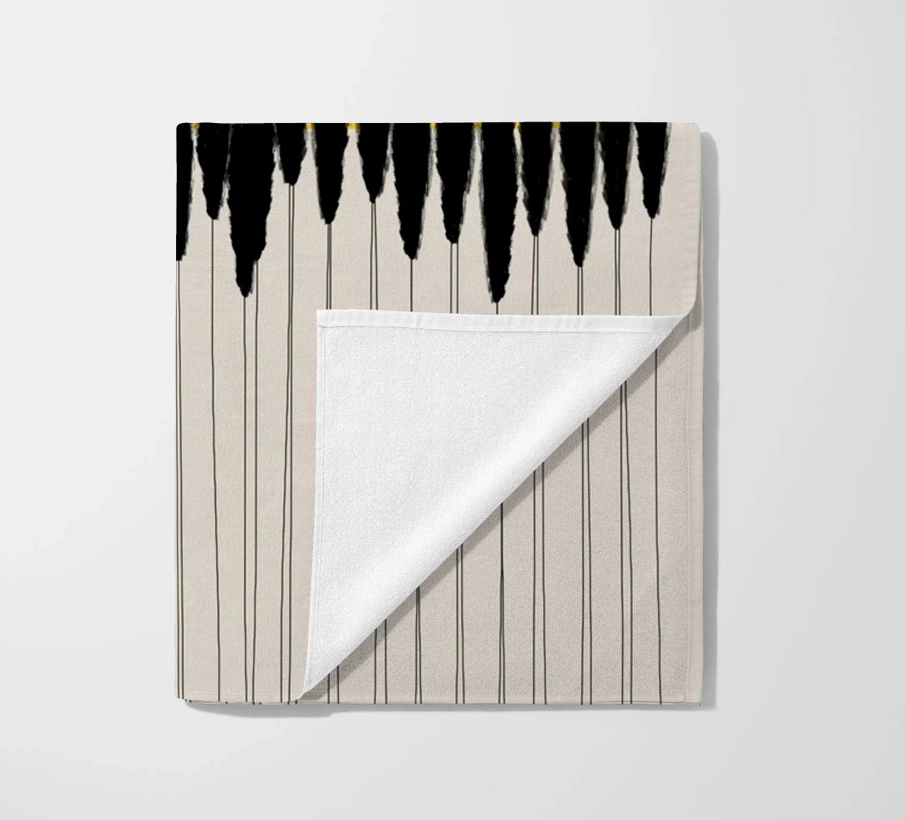 Cats & Dotz - Abstract Ears beach towel by The Artcircle