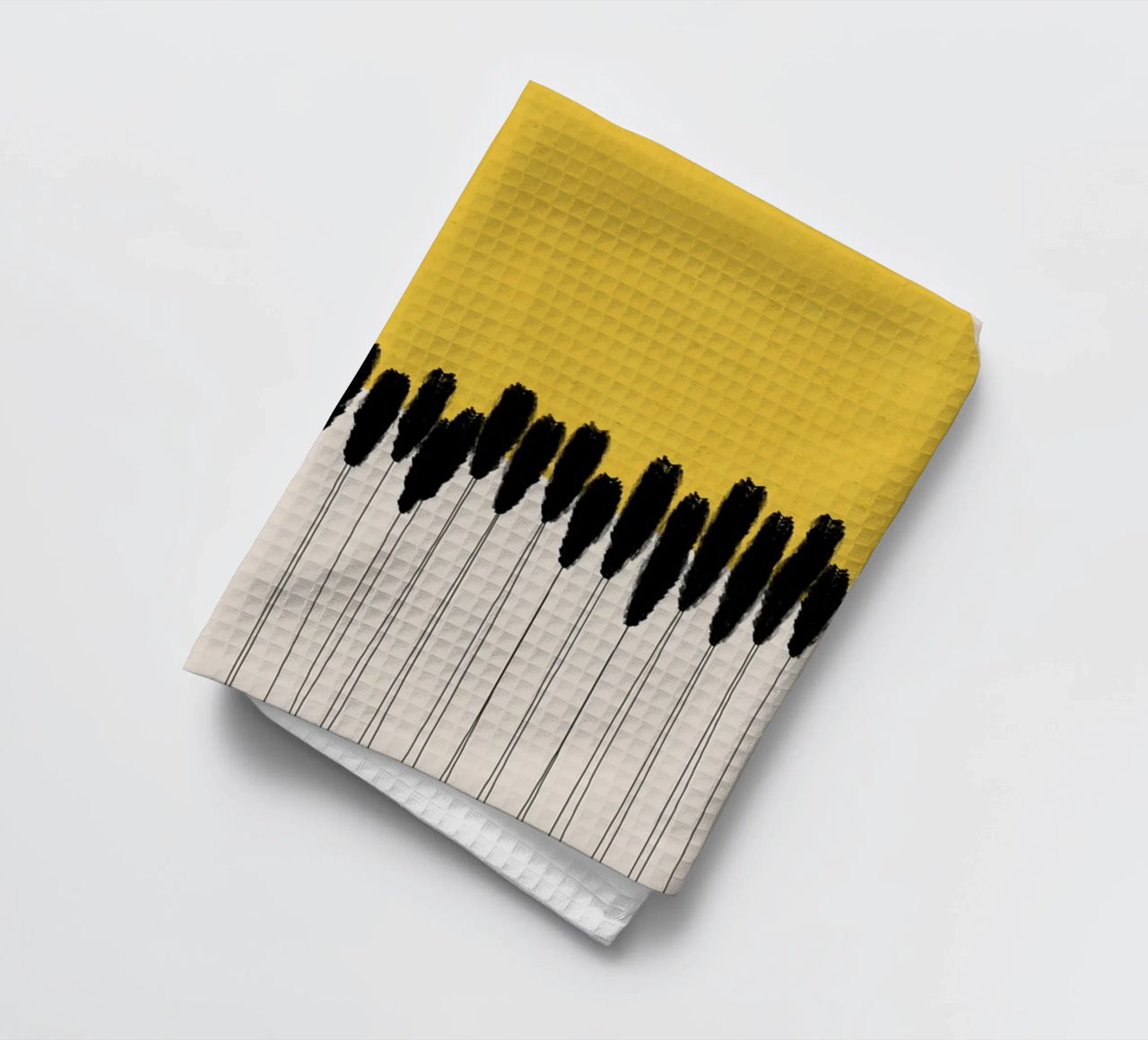 Cats & Dotz - Abstract Ears tea towel by The Artcircle