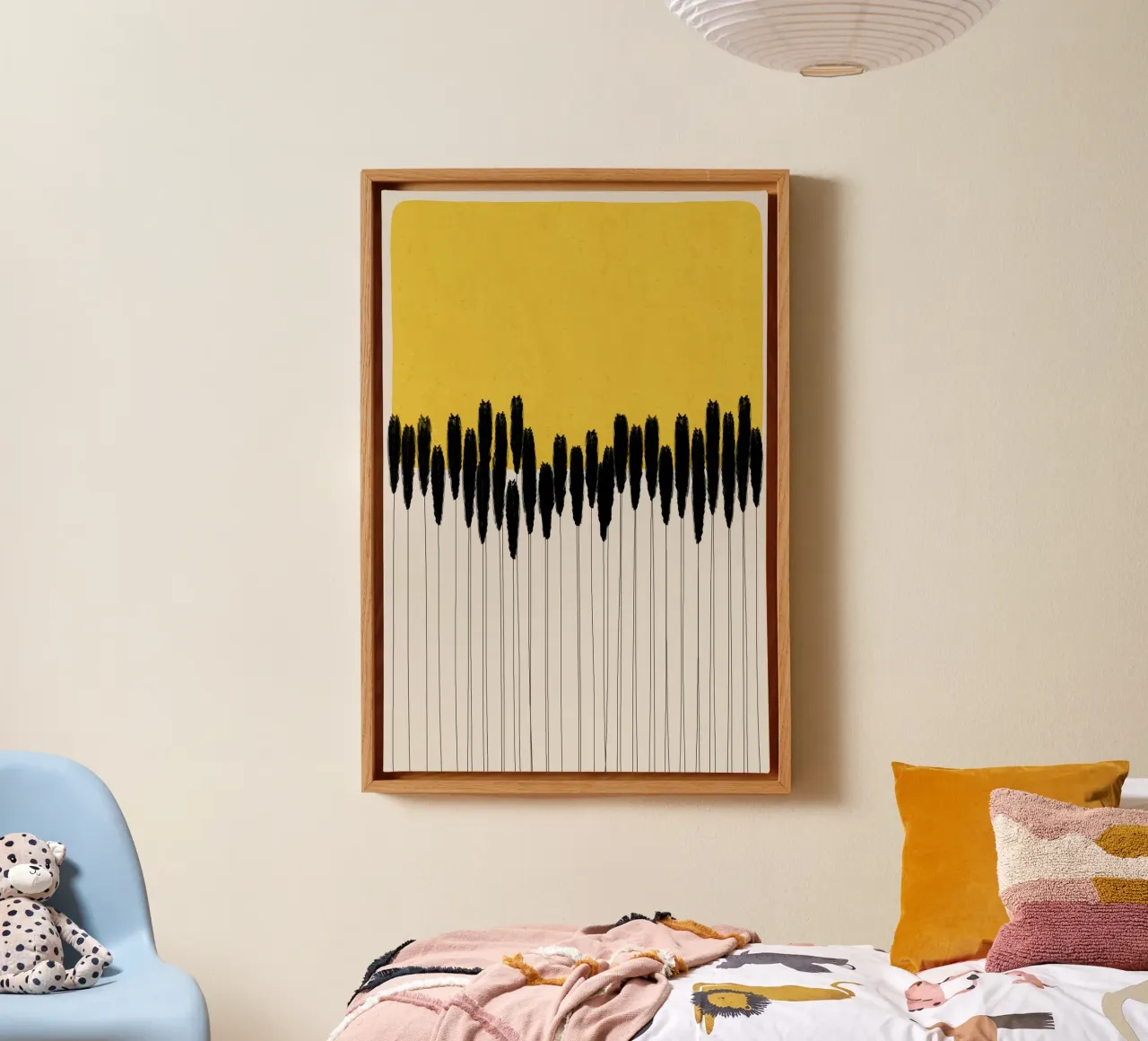 Cats & Dotz - Abstrakte Ohren Leinwand von The Artcircle