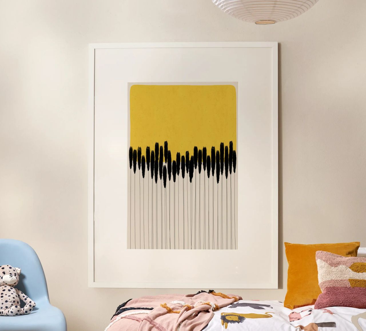Cats & Dotz - Abstract Ears poster by The Artcircle