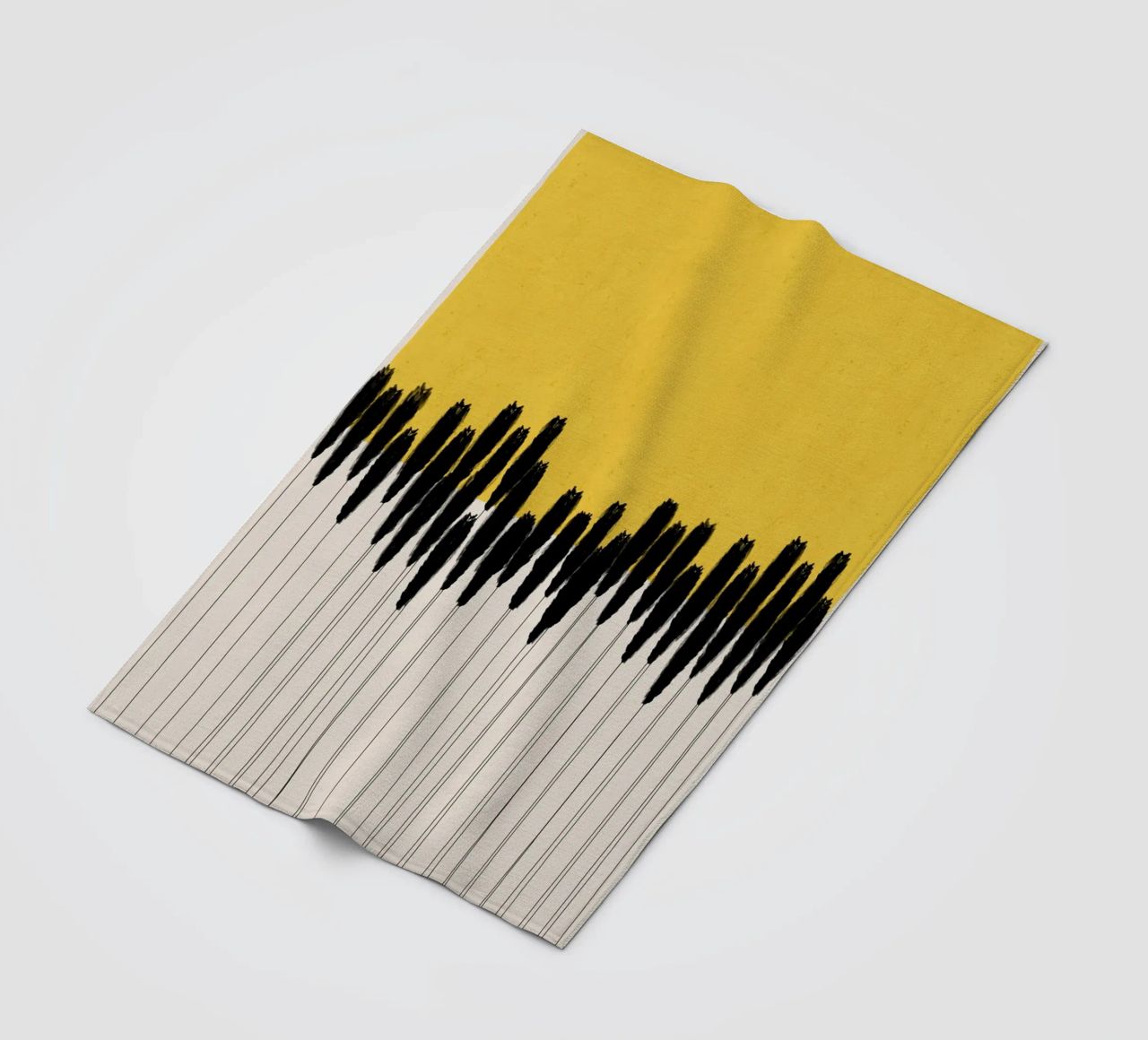 Cats & Dotz - Abstract Ears fleece blanket by The Artcircle
