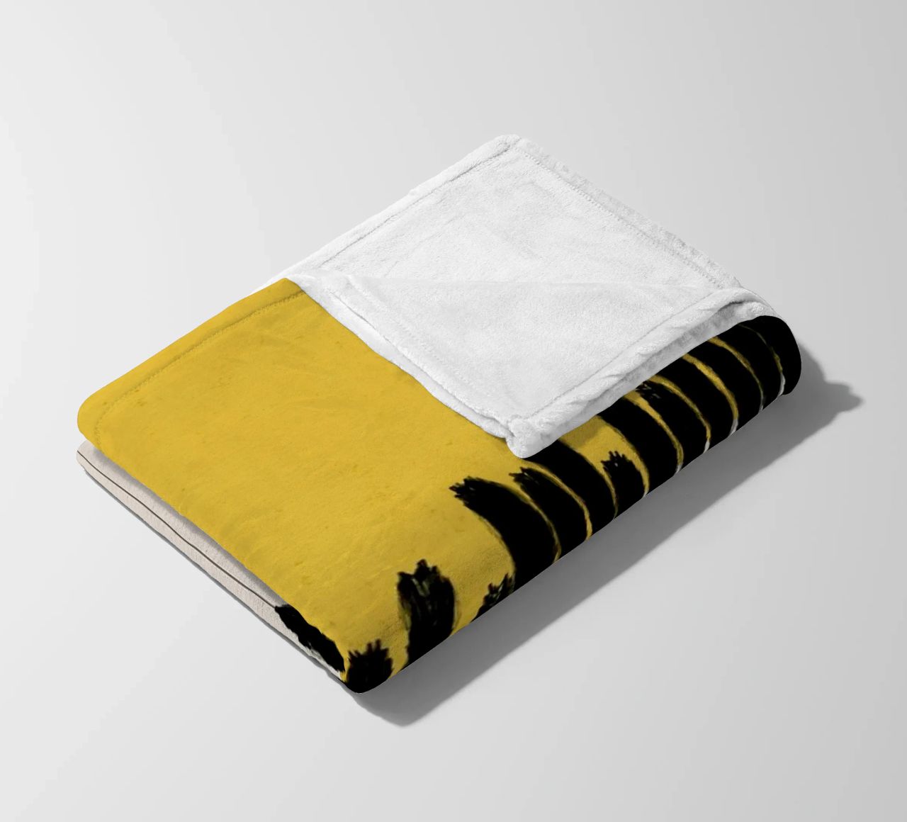 Cats & Dotz - Abstract Ears fleece blanket by The Artcircle