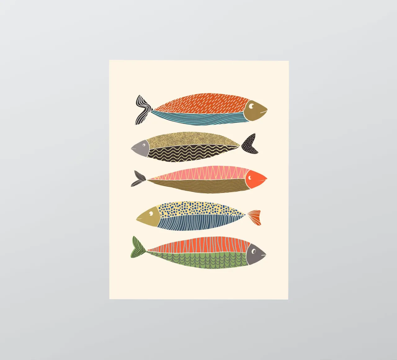 Cats & Dotz - Fish sticker by The Artcircle