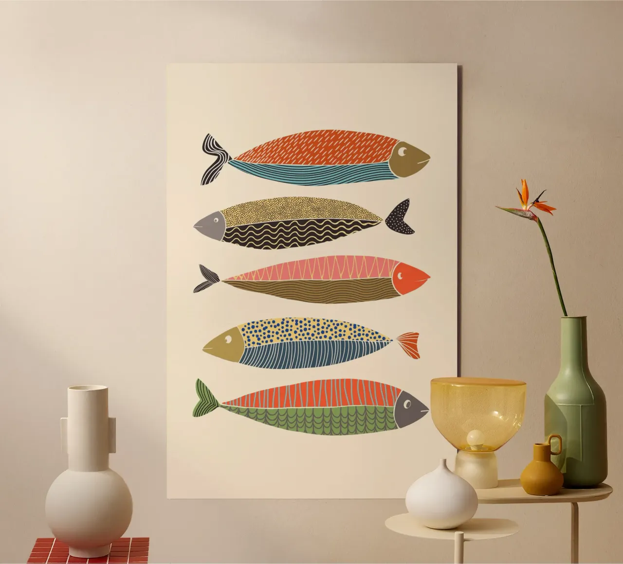 Gatti e puntini - Pesce alluminio dibond da The Artcircle