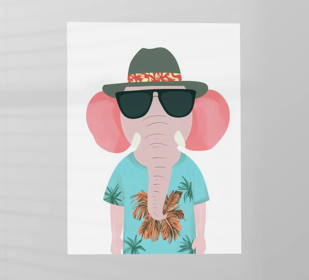 Elefante tropicale pellicola backlit da So Cute Land - Affiches et posters