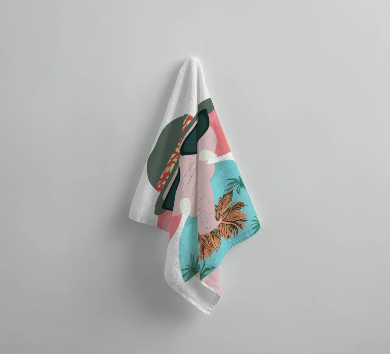 Elefante tropicale asciugamano da bagno da So Cute Land - Affiches et posters
