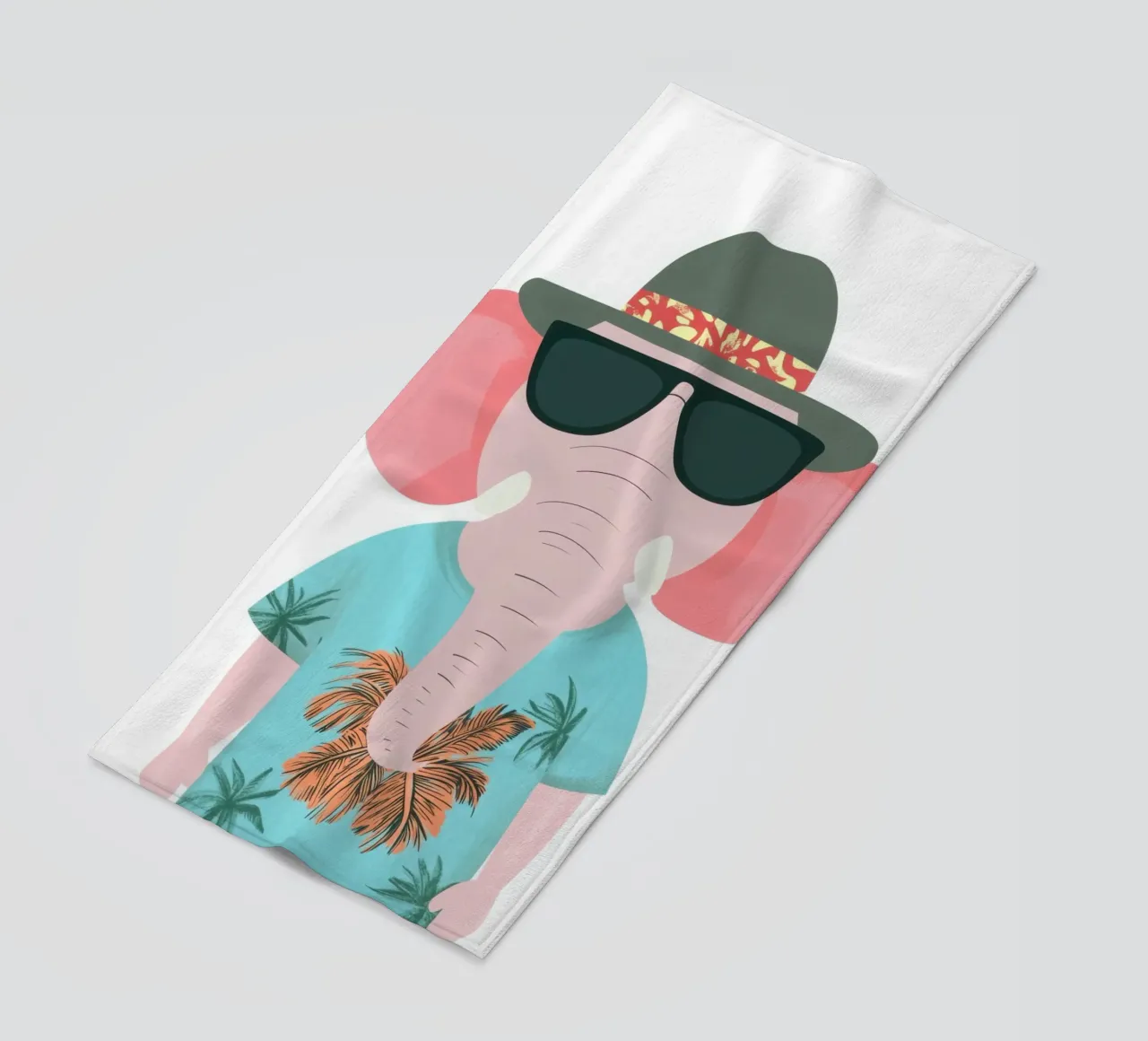 Elefante tropicale telo mare da So Cute Land - Affiches et posters