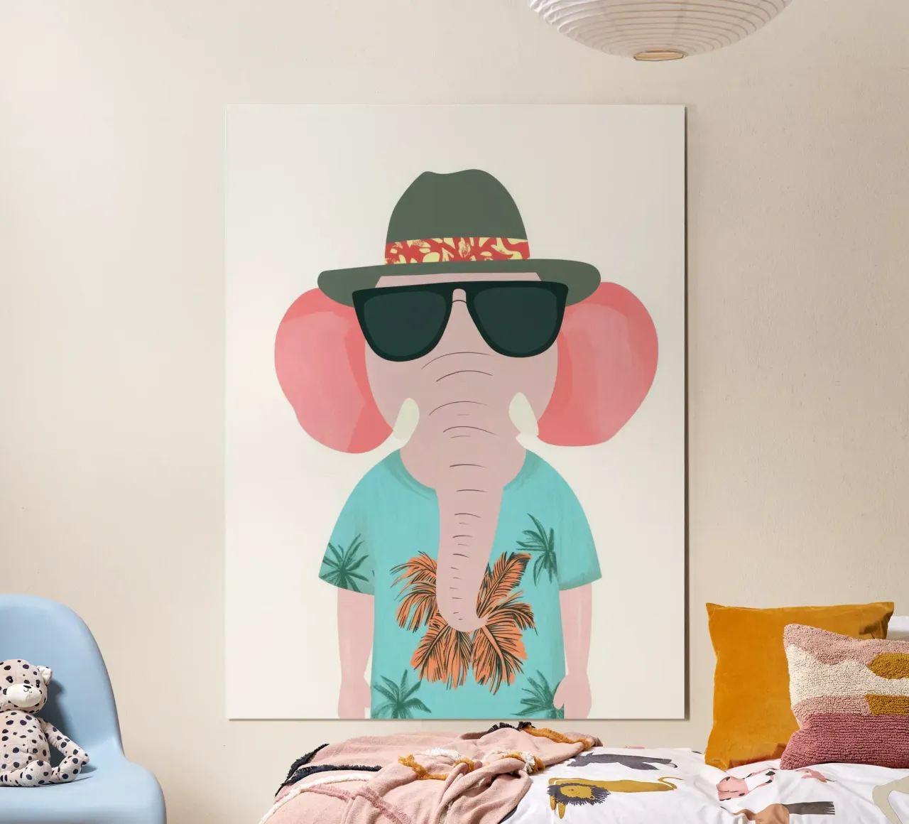 Tropical Elephant hahnemühle by So Cute Land - Affiches et posters