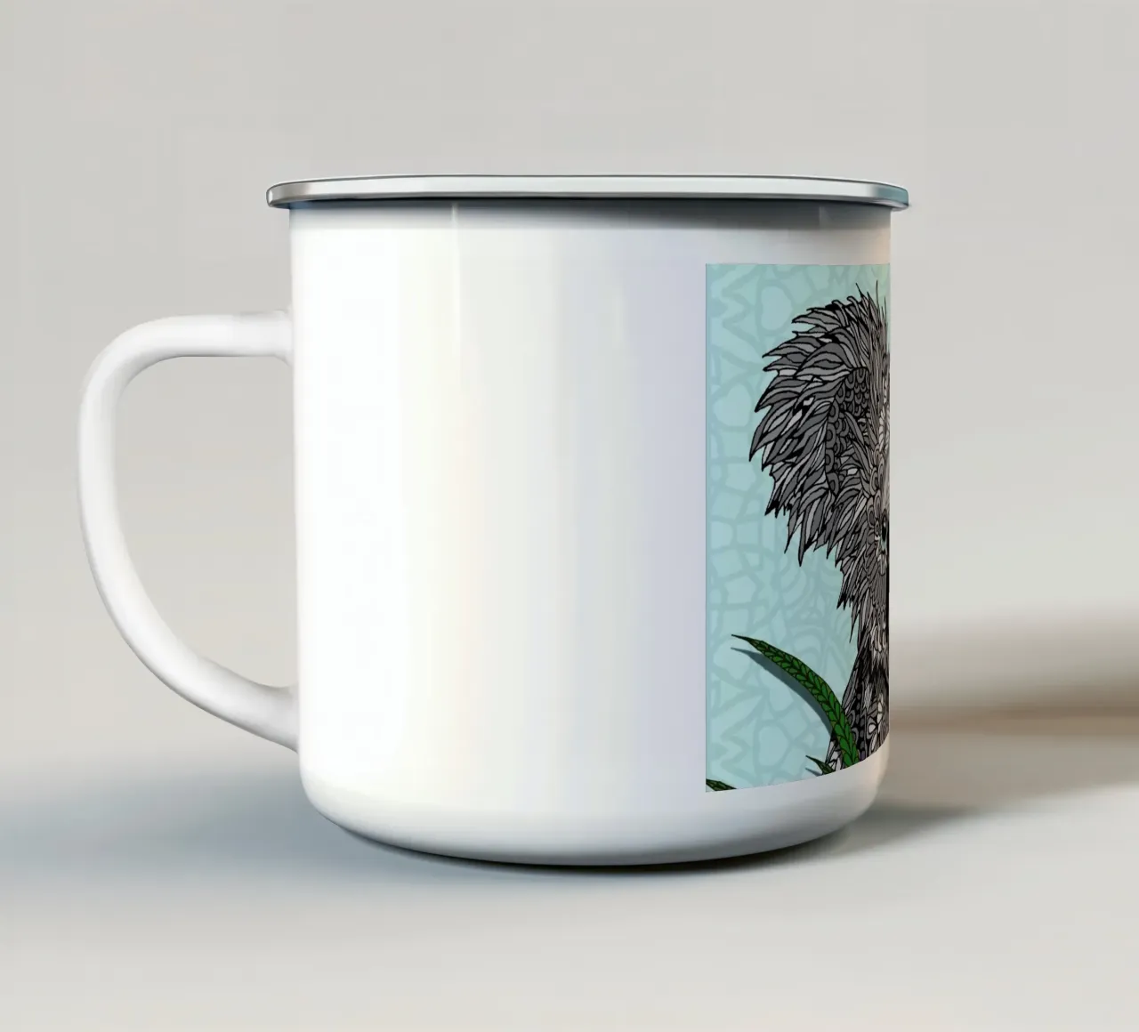 Koala tazza in smalto da Angelika Parker