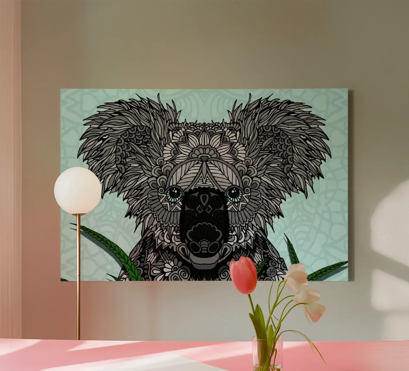 Koala canvas by Angelika Parker