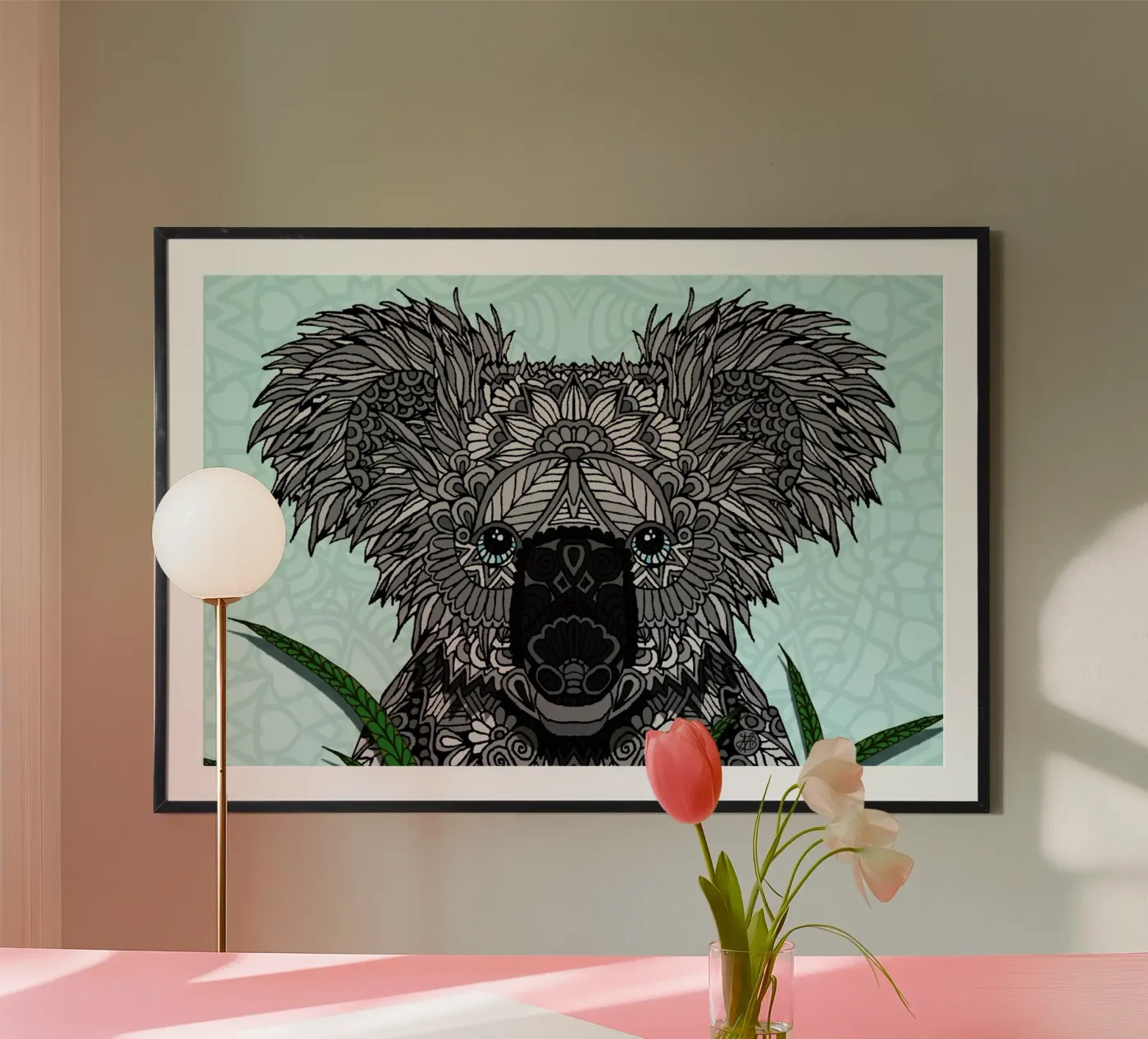 Koala poster van Angelika Parker