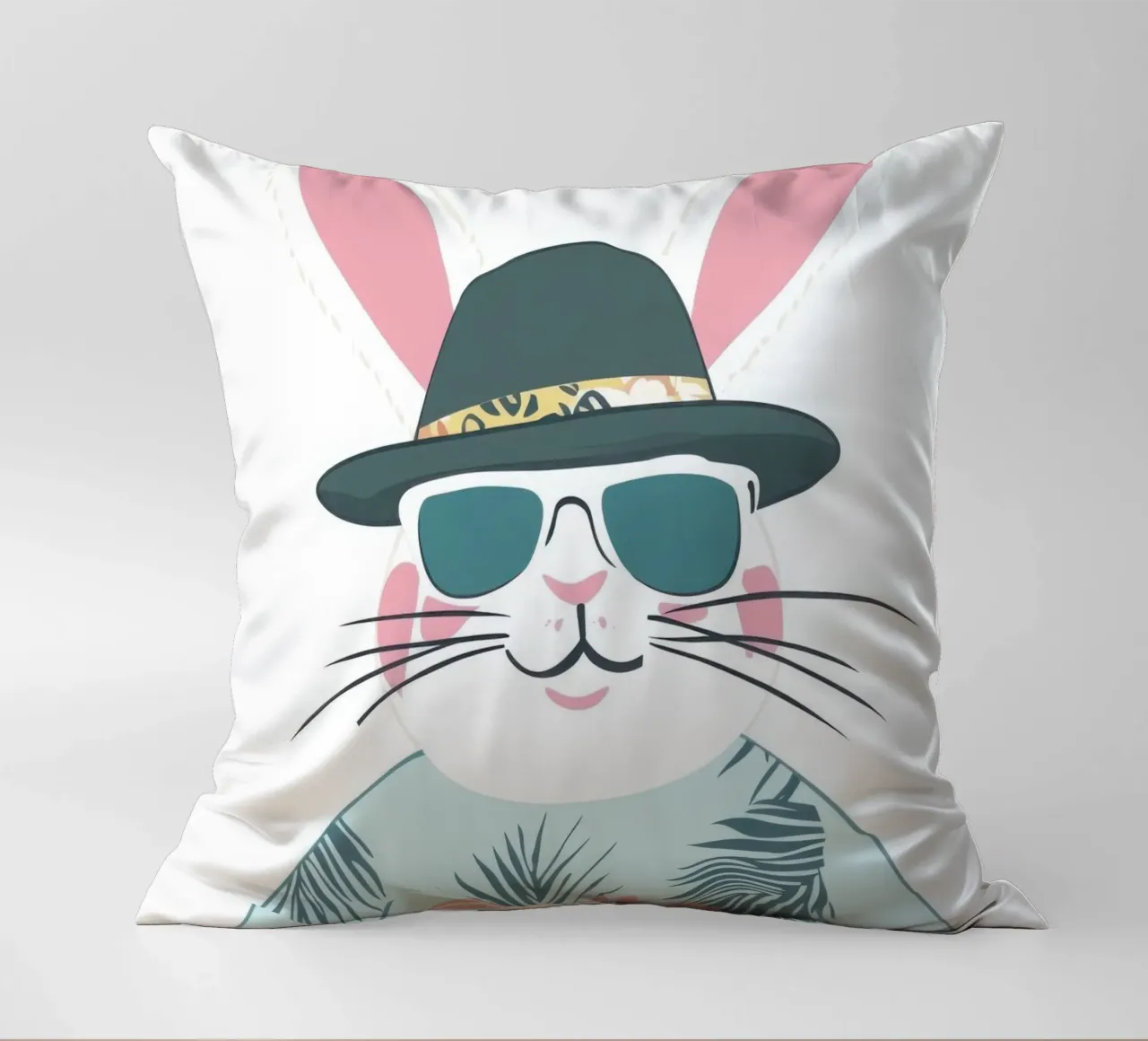 Coniglio tropicale cuscino da So Cute Land - Affiches et posters