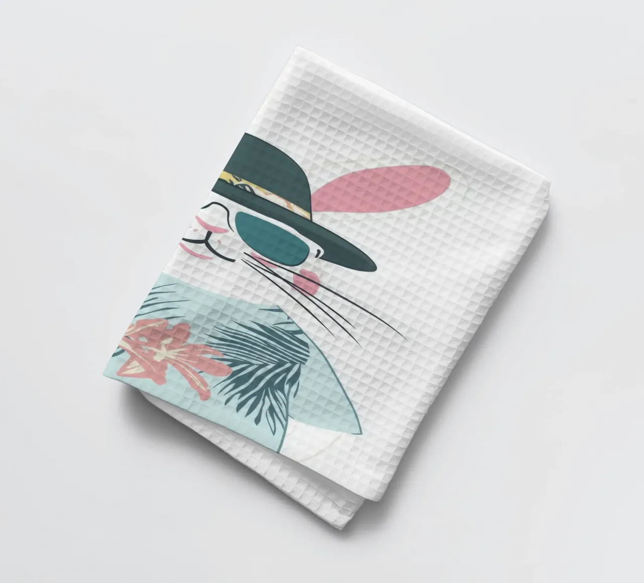 Coniglio tropicale canovaccio da cucina da So Cute Land - Affiches et posters