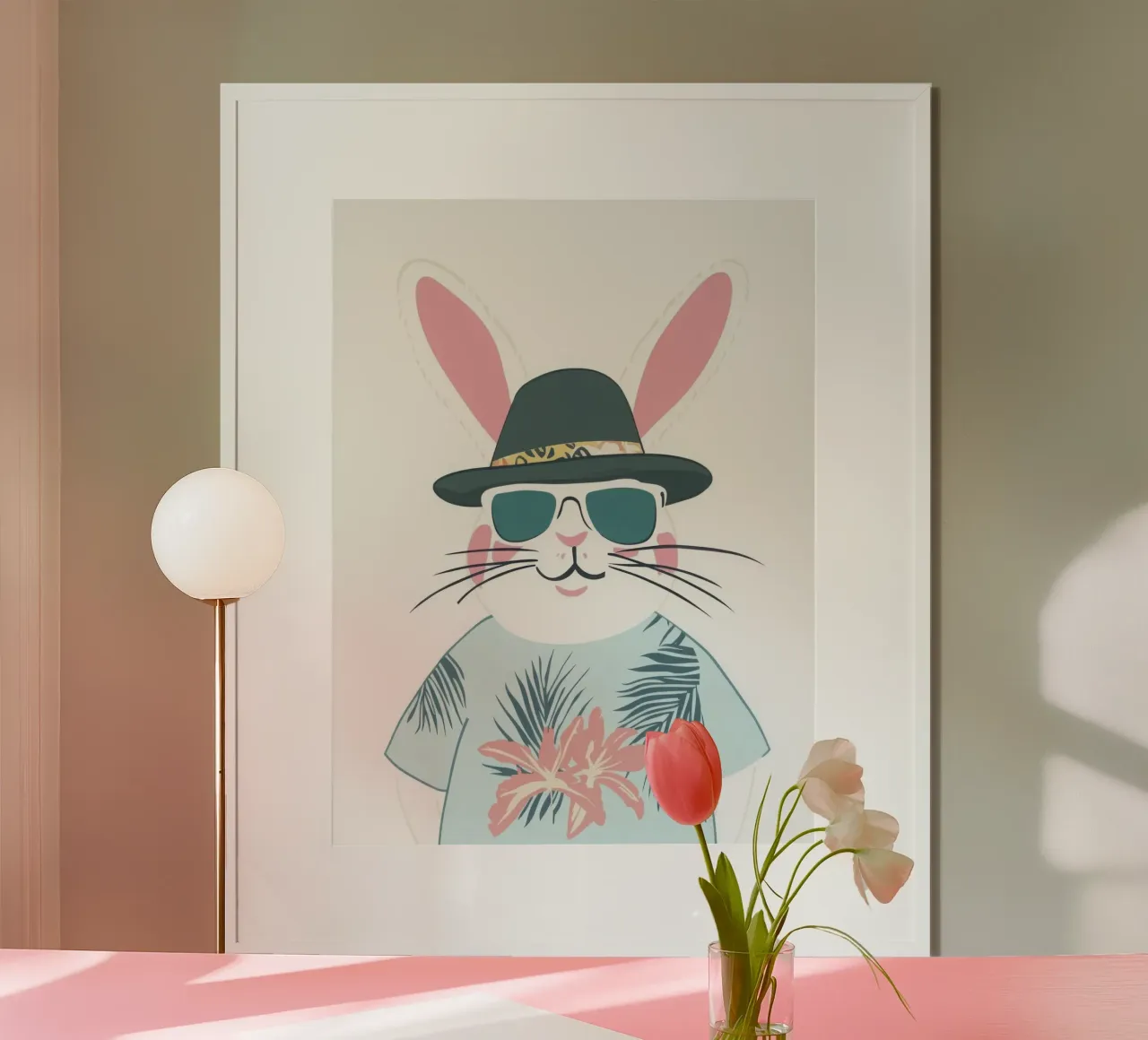 Coniglio tropicale carta hahnemühle da So Cute Land - Affiches et posters