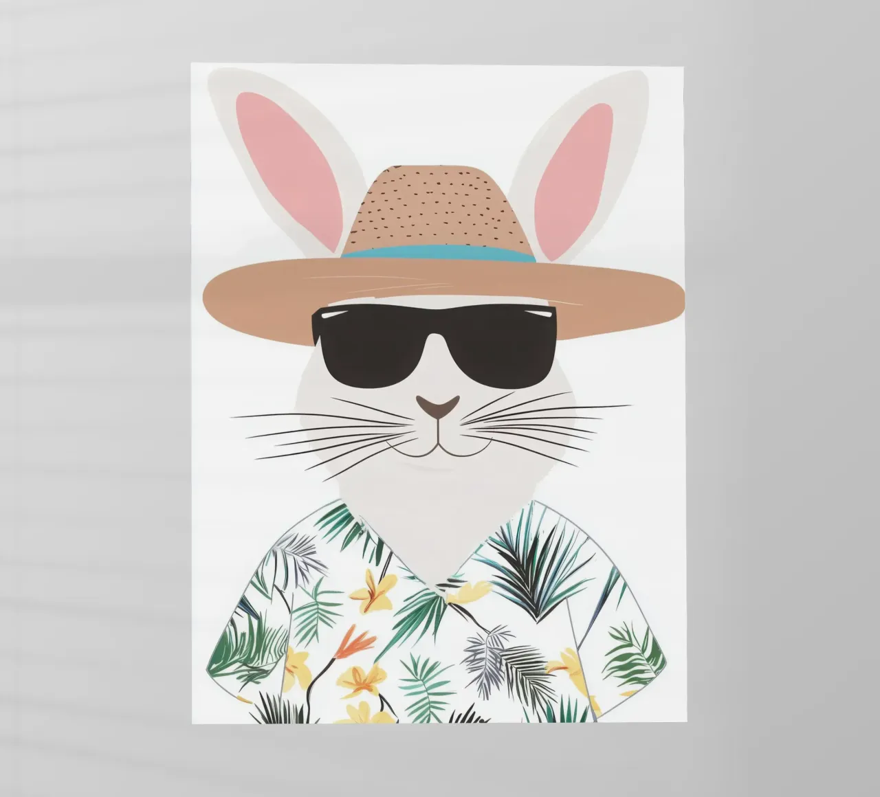 Coniglietto tropicale pellicola backlit da So Cute Land - Affiches et posters
