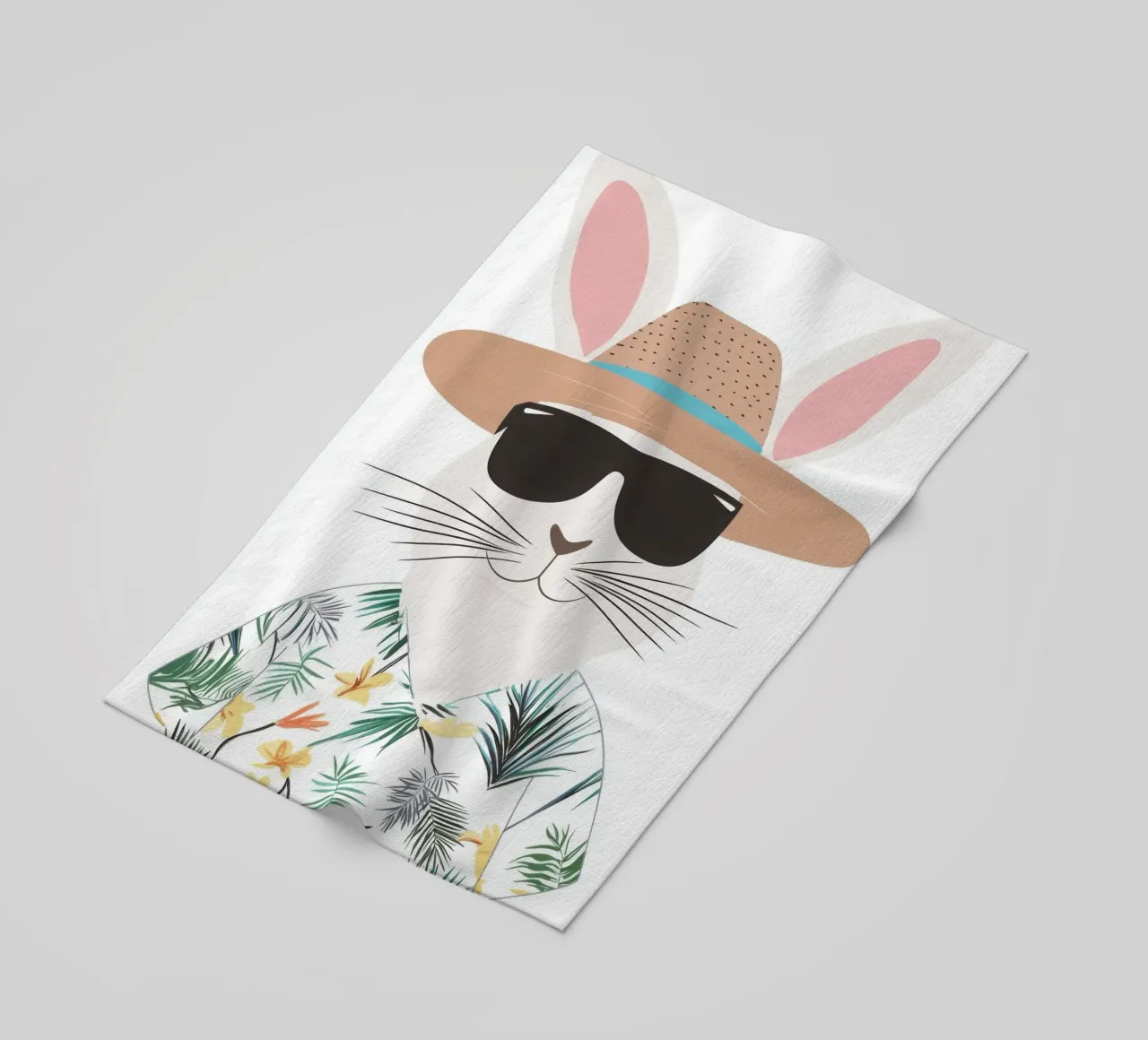 Coniglietto tropicale telo mare da So Cute Land - Affiches et posters