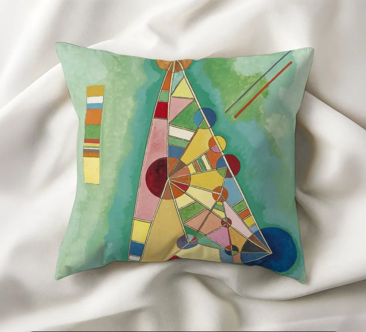 Kandinsky - Variegatura nel triangolo cuscino da ARTOTHEK