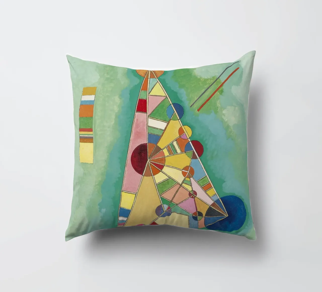 Kandinsky - Variegatura nel triangolo cuscino da ARTOTHEK