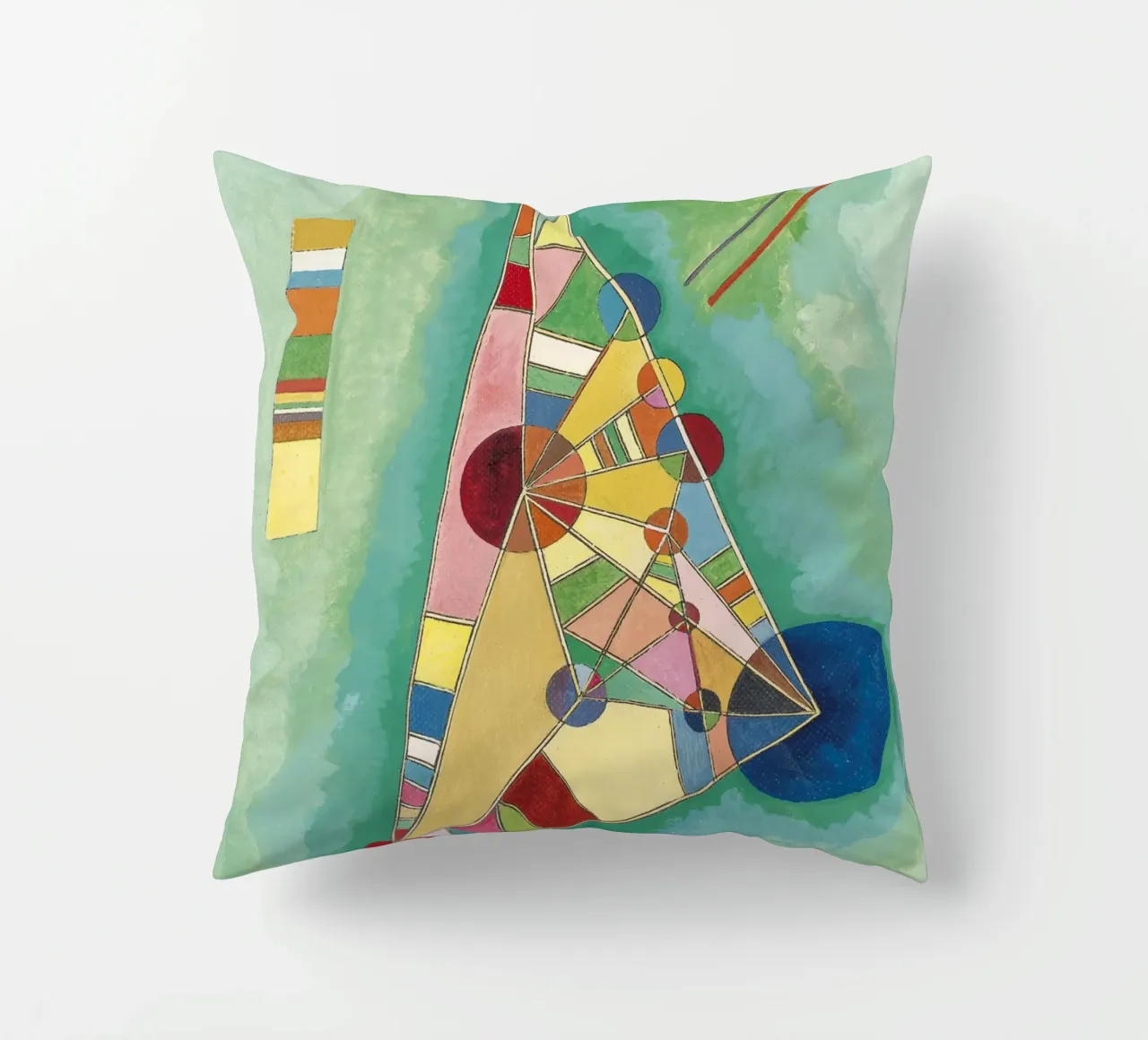 Kandinsky - Variegatura nel triangolo cuscino da ARTOTHEK