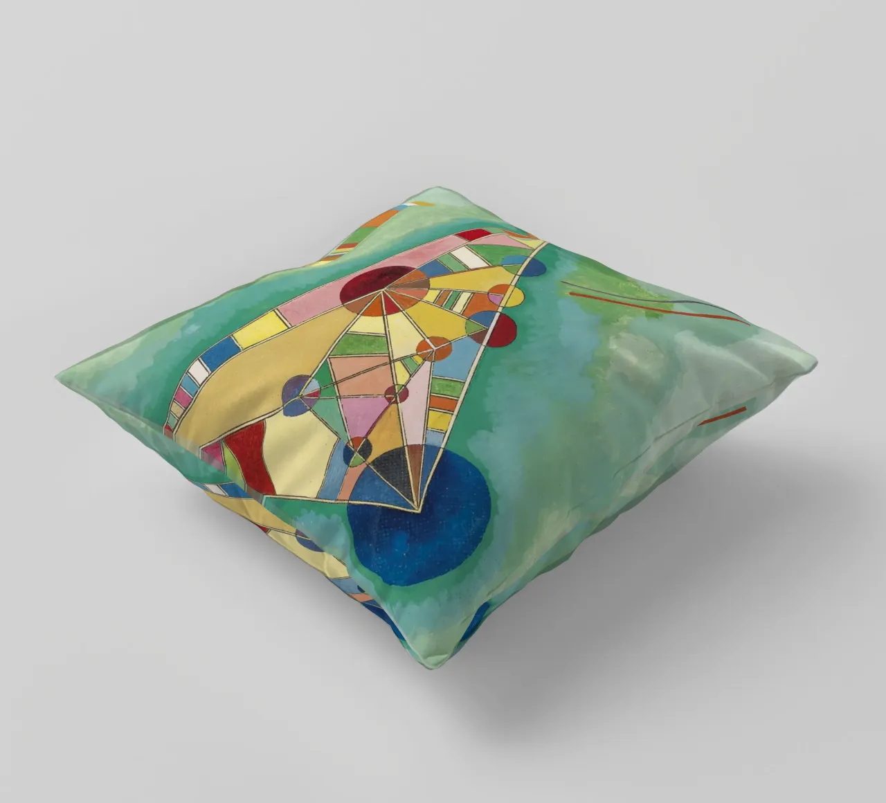 Kandinsky - Variegatura nel triangolo cuscino da ARTOTHEK