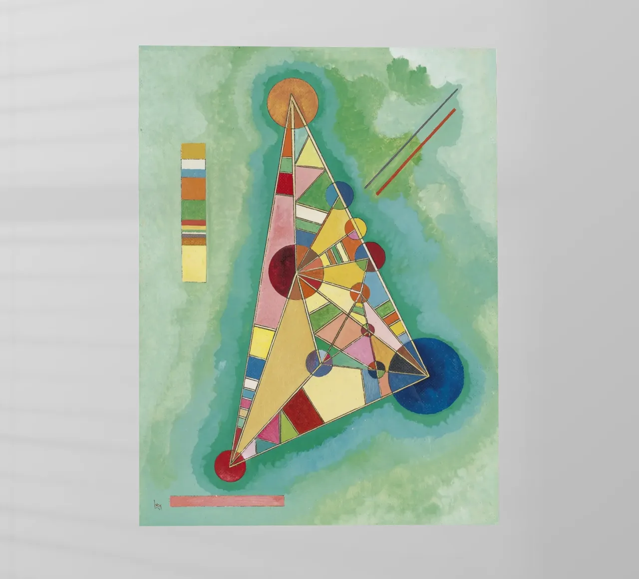 Kandinsky - Variegatura nel triangolo pellicola backlit da ARTOTHEK