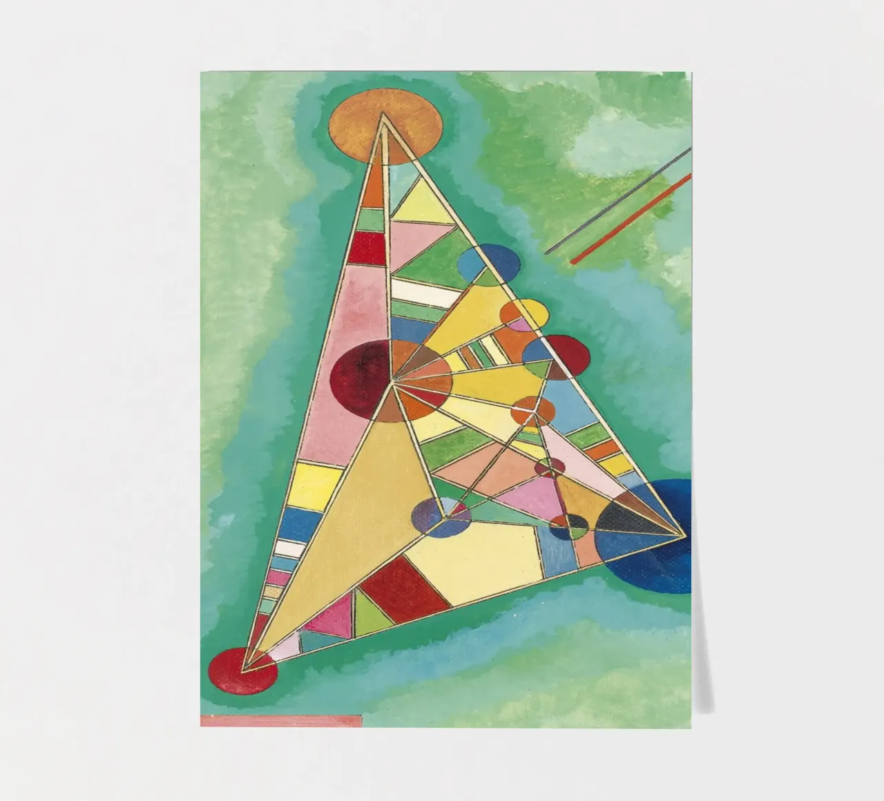 Kandinsky - Variegation in the triangle sticker sheet by ARTOTHEK