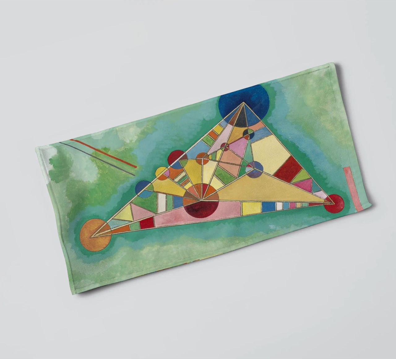 Kandinsky - Variegatura nel triangolo asciugamano da bagno da ARTOTHEK