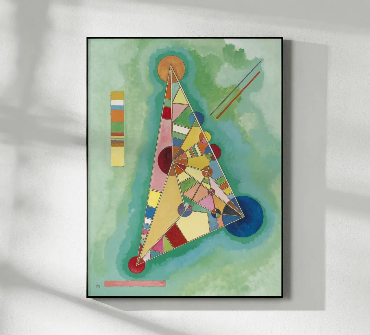 Kandinsky - Variegatura nel triangolo plexiglass da ARTOTHEK