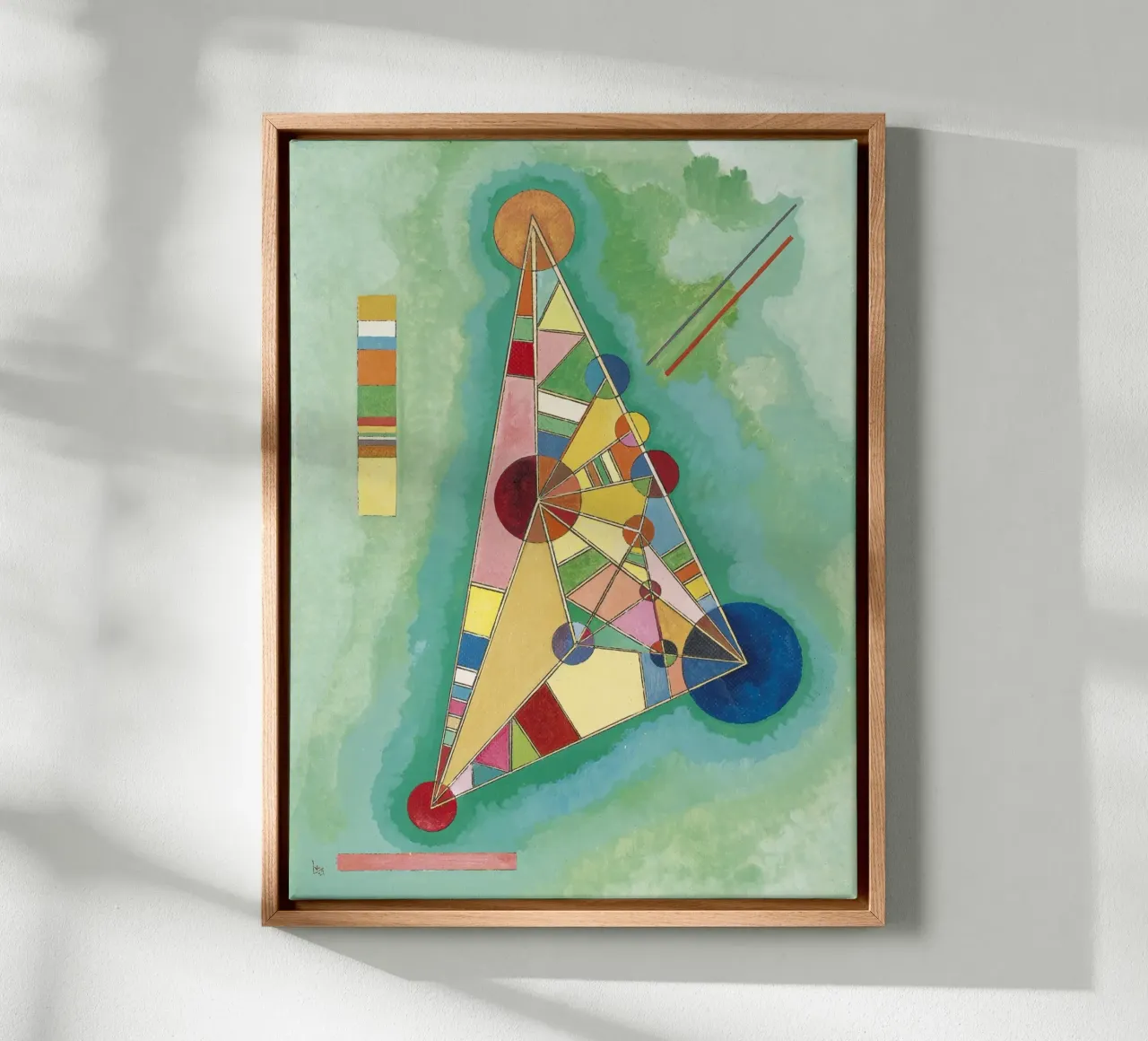 Kandinsky - Variegation in the triangle canvas by ARTOTHEK