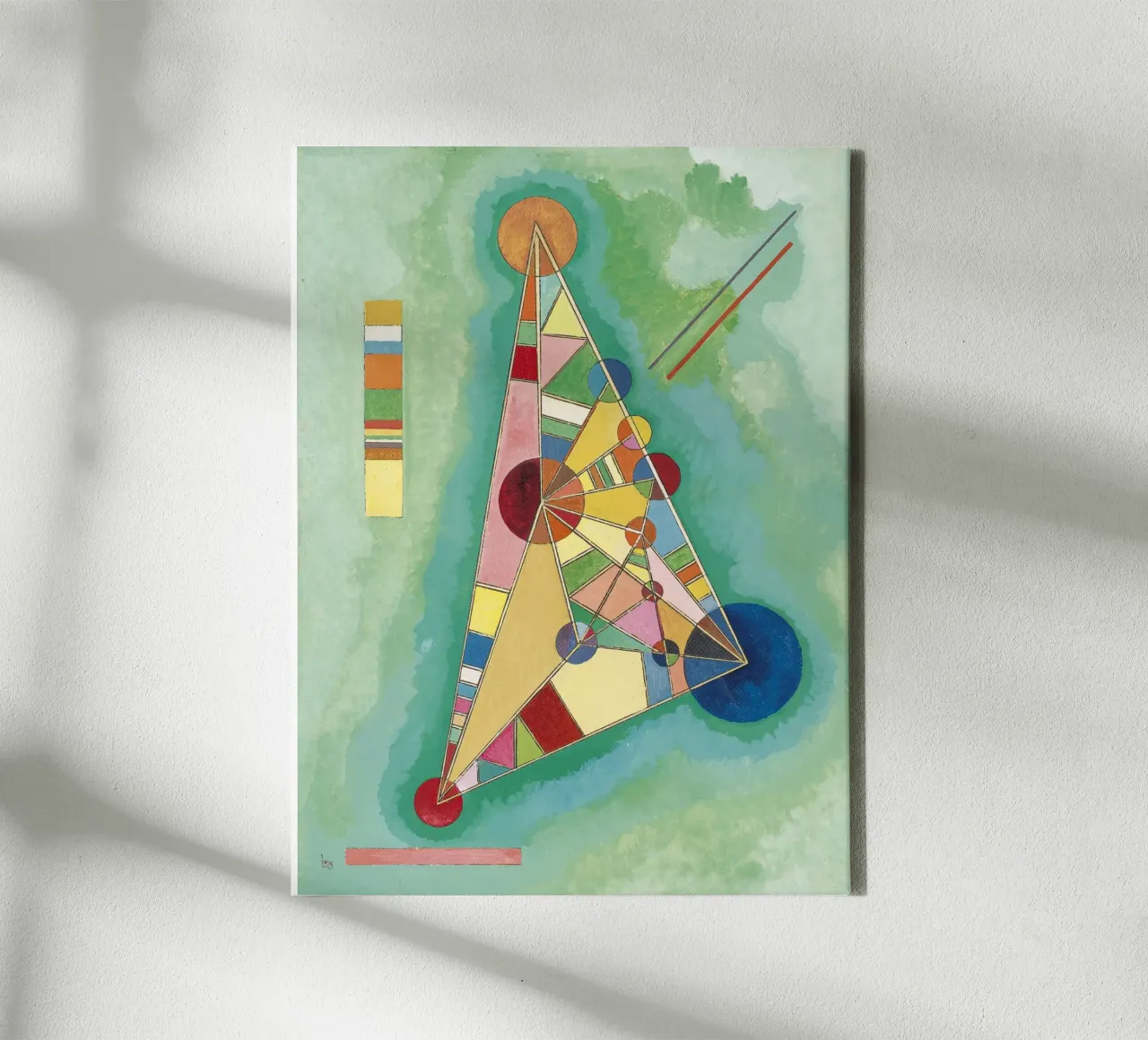 Kandinsky - Vielfarbigkeit im Dreieck Leinwand von ARTOTHEK
