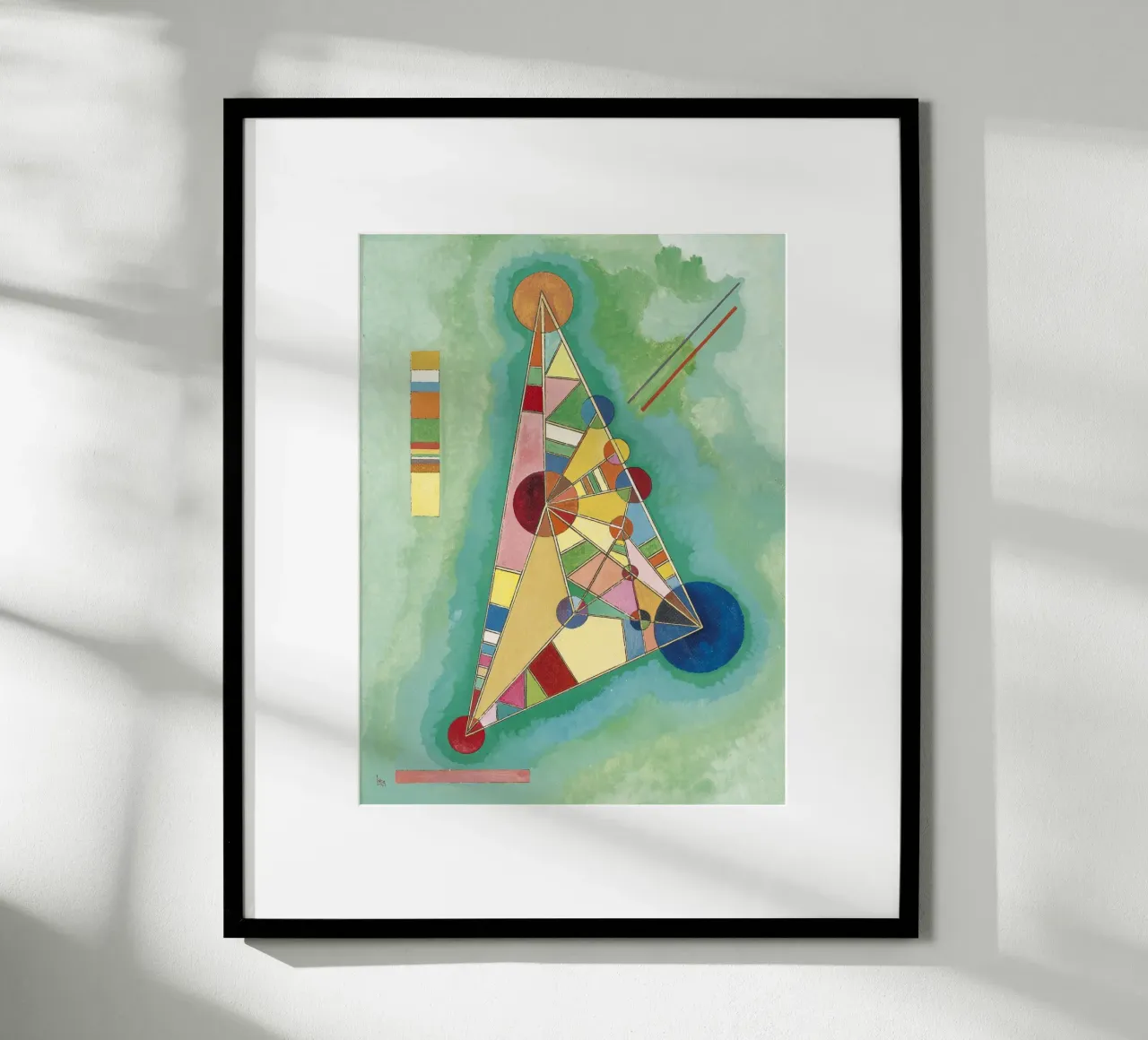 Kandinsky - Variegation in the triangle hahnemühle by ARTOTHEK