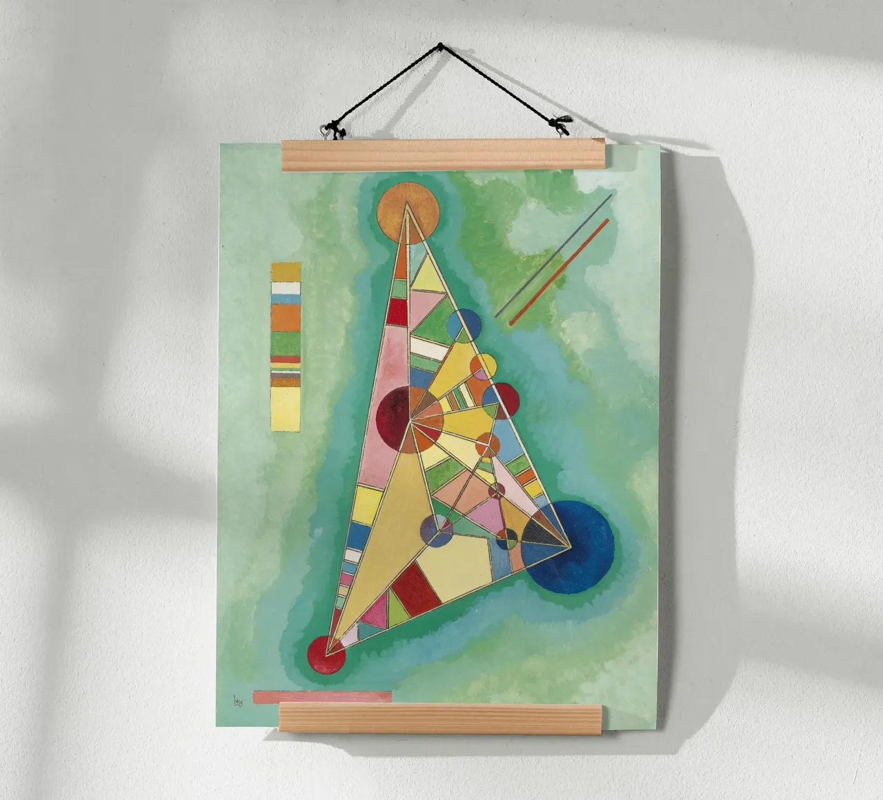 Kandinsky - Variegation in the triangle hahnemühle by ARTOTHEK