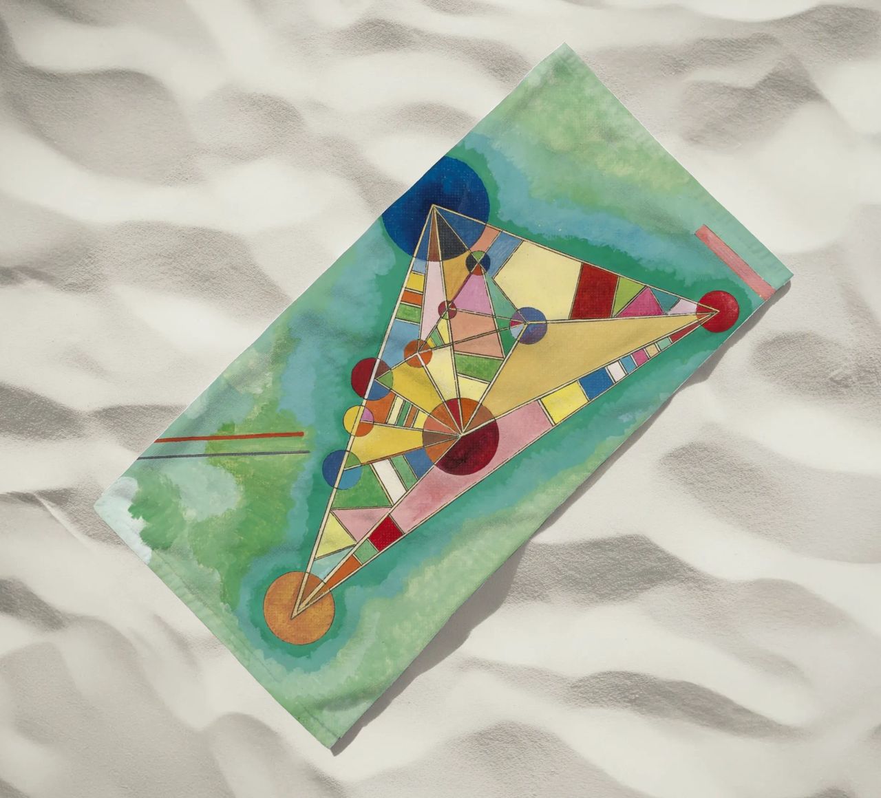 Kandinsky - Variegatura nel triangolo telo mare da ARTOTHEK