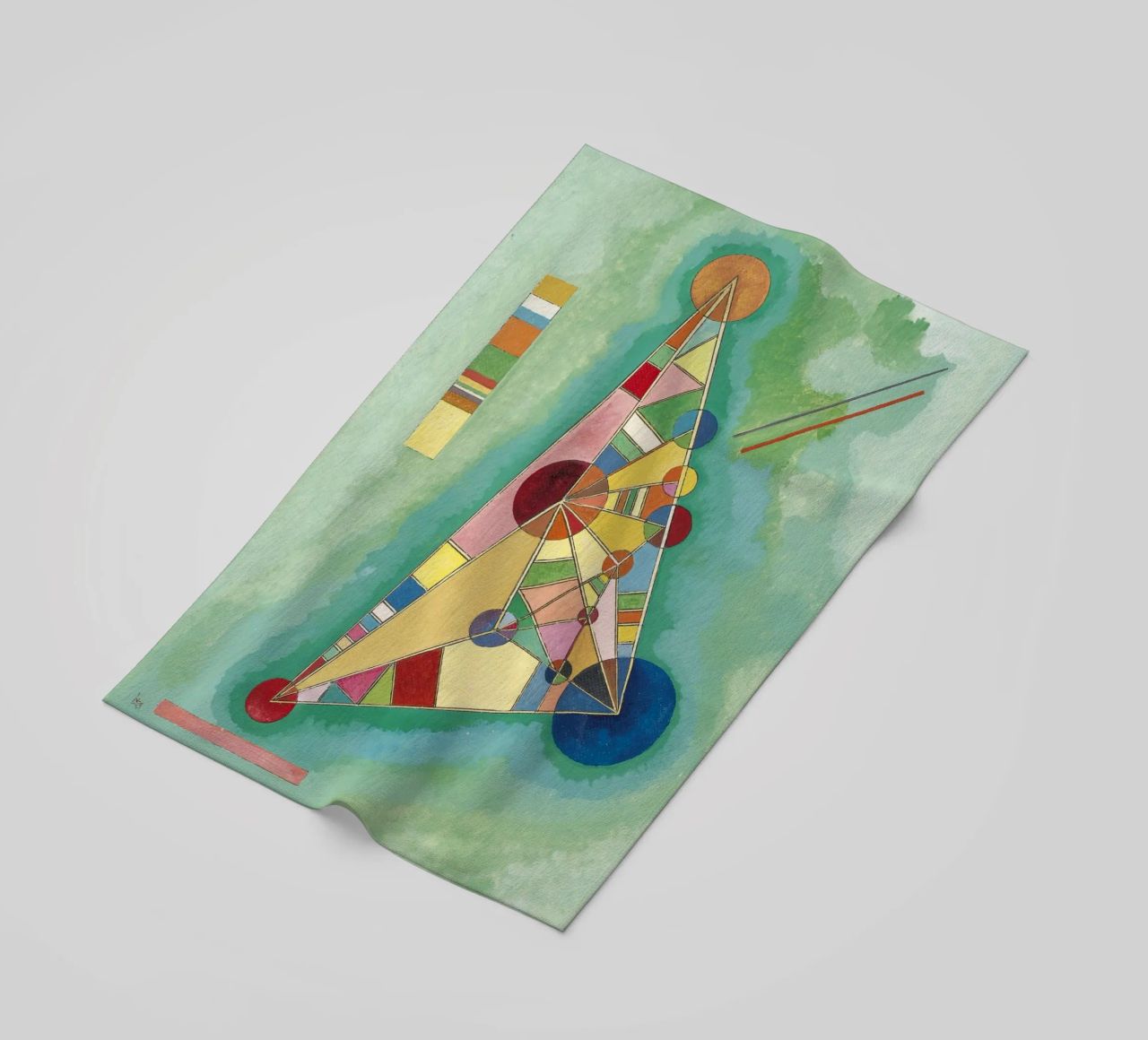 Kandinsky - Variegatura nel triangolo telo mare da ARTOTHEK