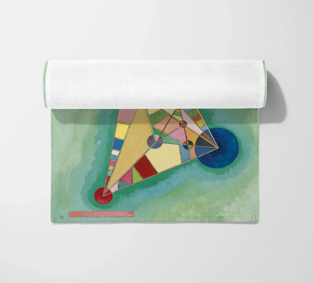 Kandinsky - Variegación en el triángulo toalla de playa de ARTOTHEK