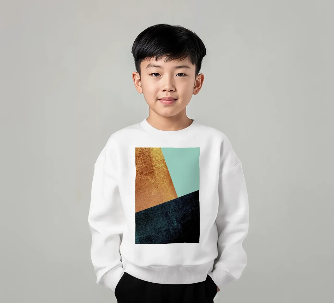 Kupfer Aqua felpa bambino da XOXO Arte