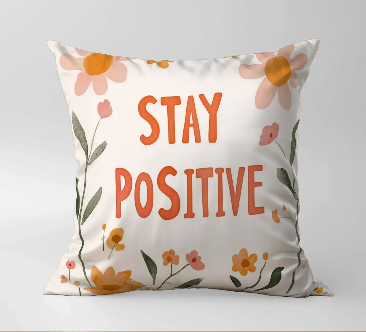 Stay Positive No 2 cuscino da treechild
