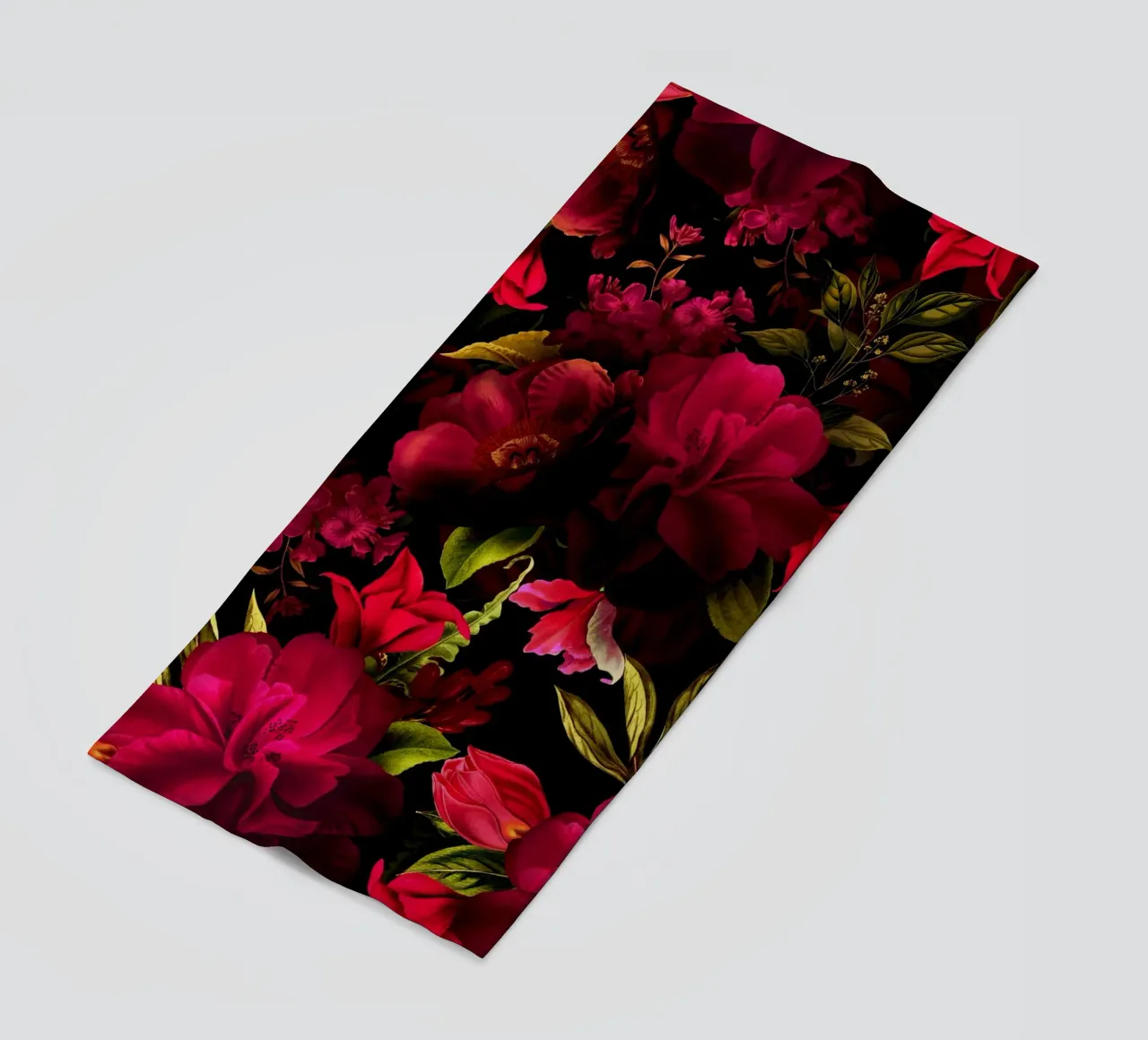 Scuro Moody Borgogna Midnight Vintage Fiori Giardino telo mare da Flower Garden - Uta Naumann