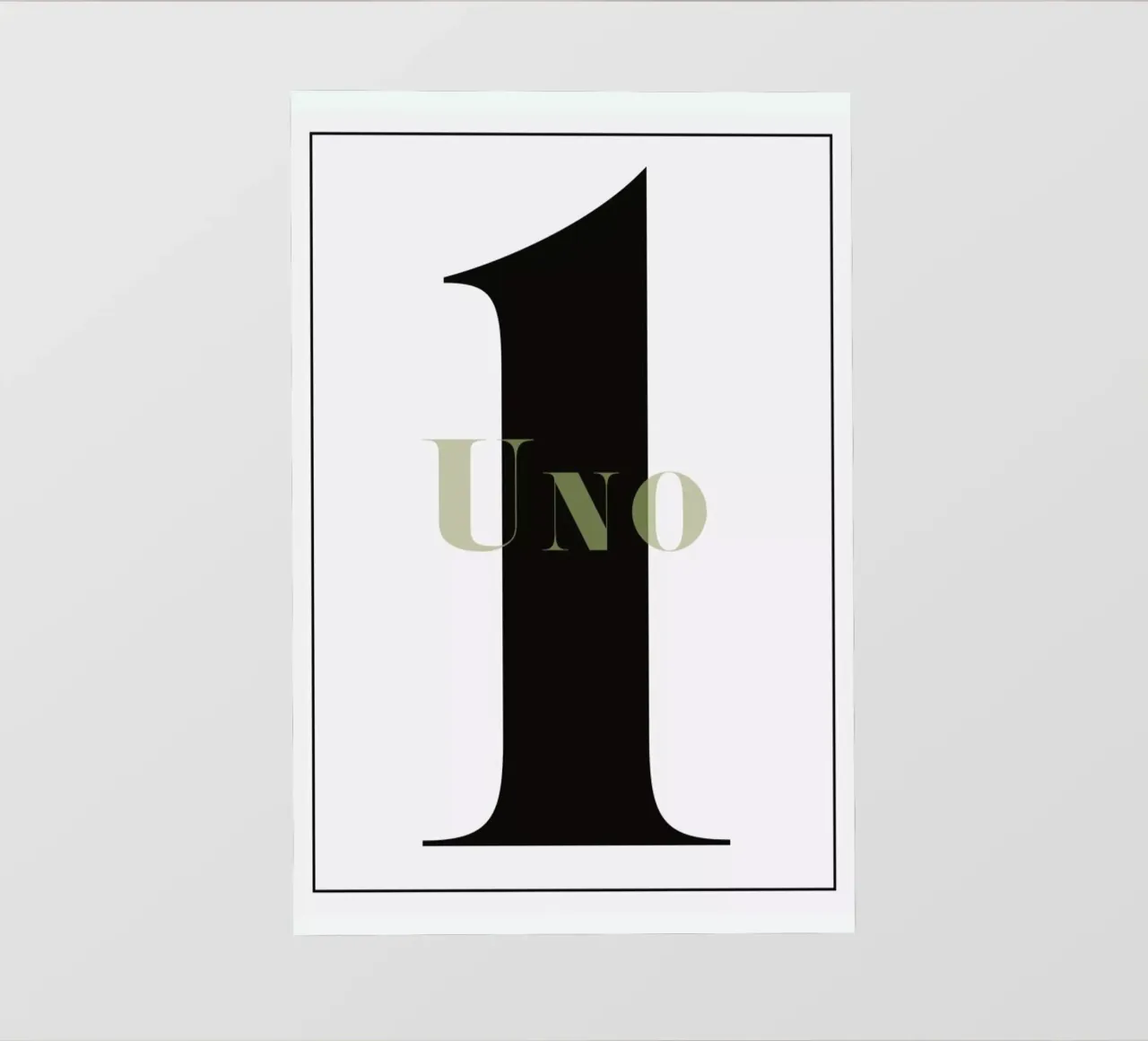 Numero 1 telo in pvc da In Full Color