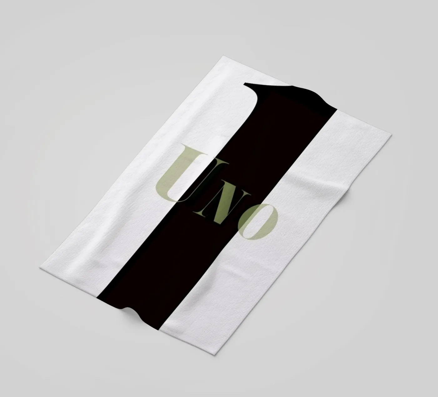 Numero 1 beach towel by In Full Color