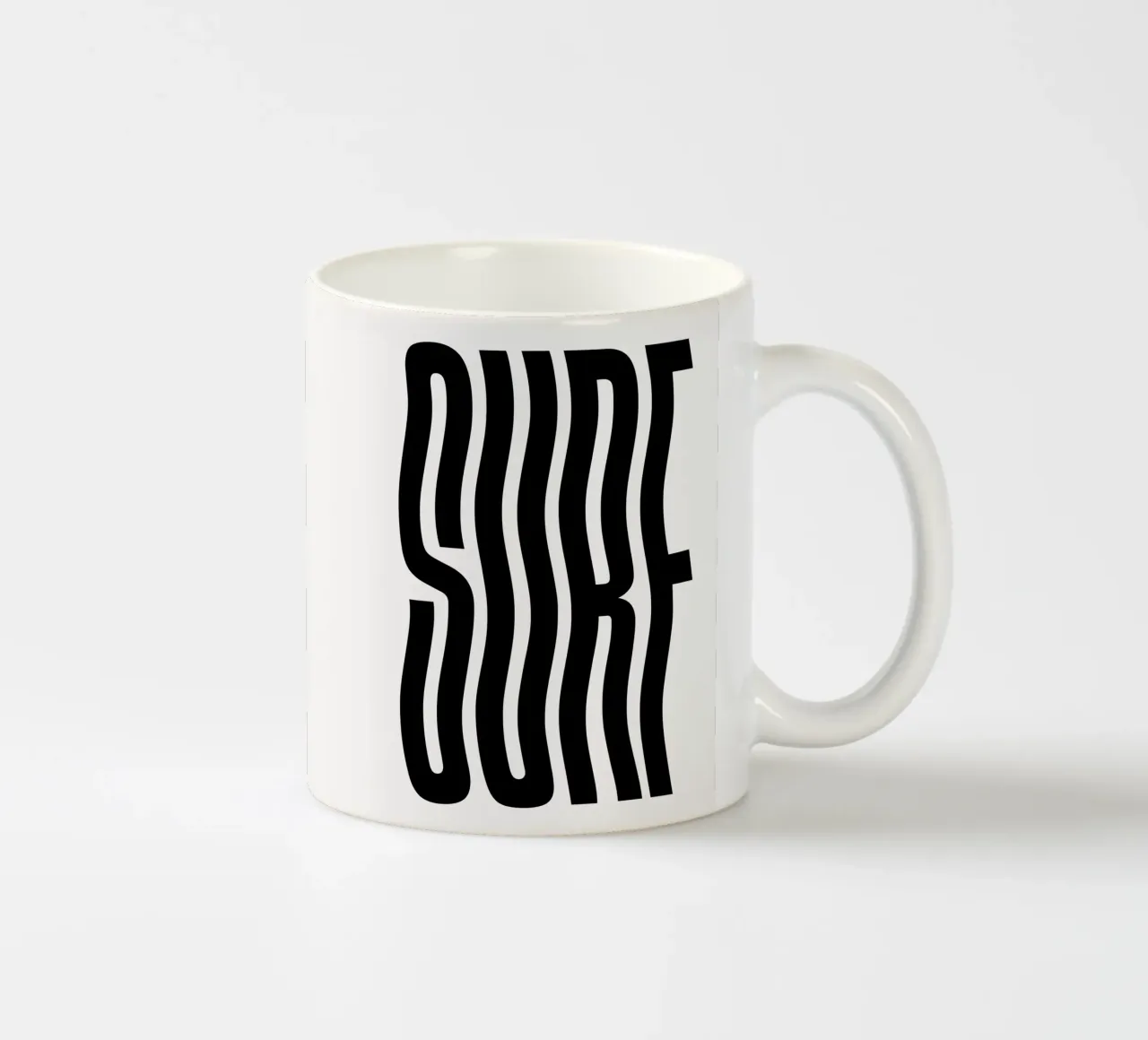 Surf Testo ondulato tazza in ceramica da Paigaam Studio