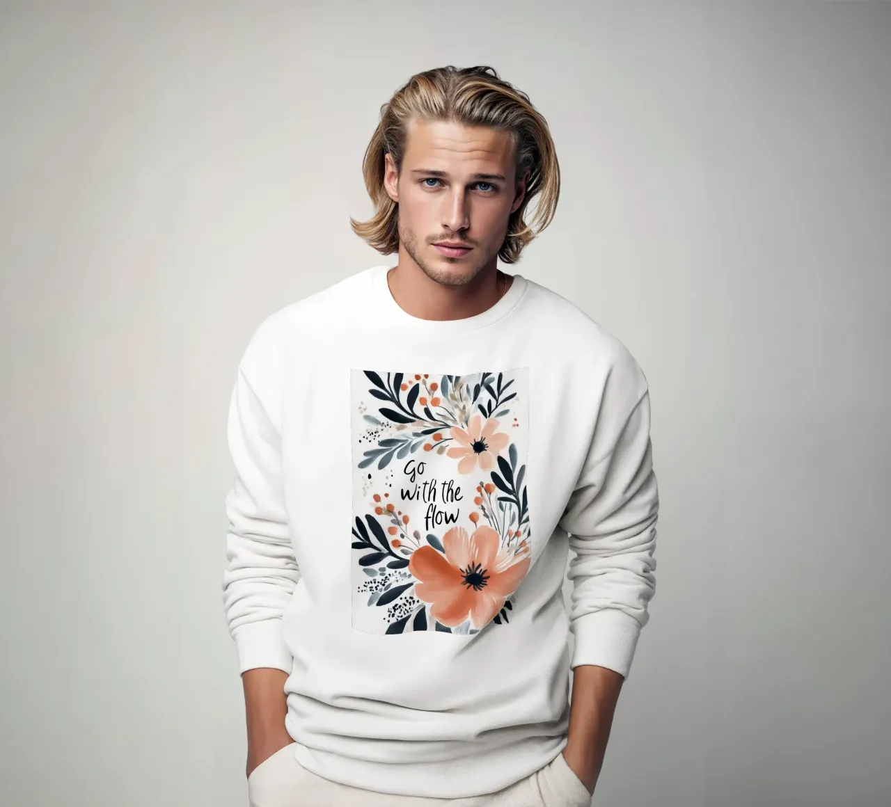 Go With The Flow No 2 sweatshirt van treechild