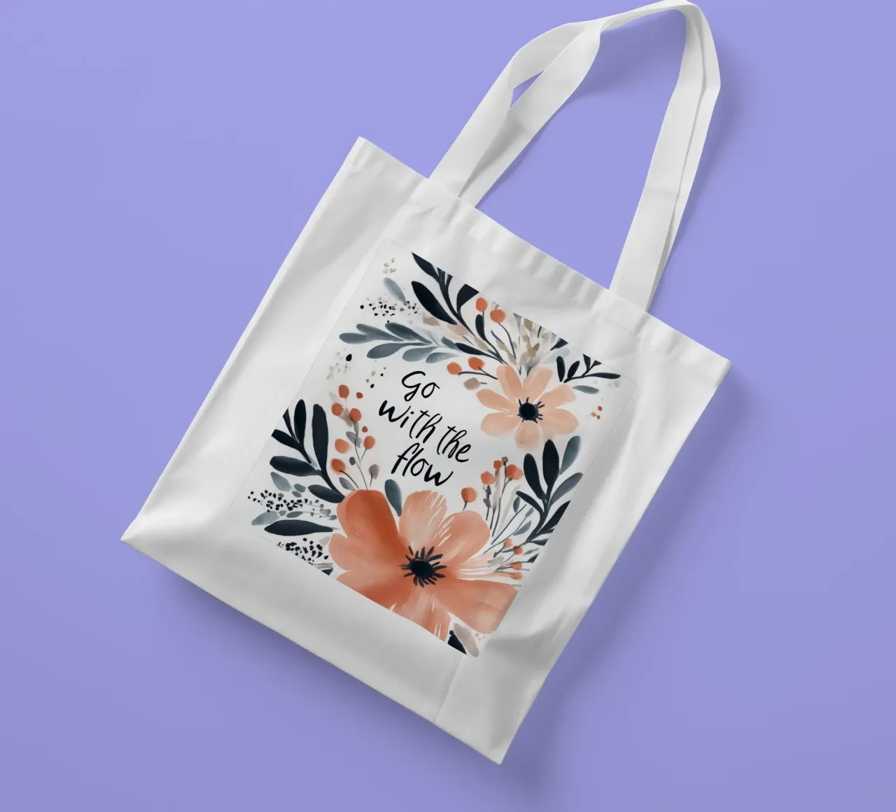 Go With The Flow No 2 borsa in juta da treechild