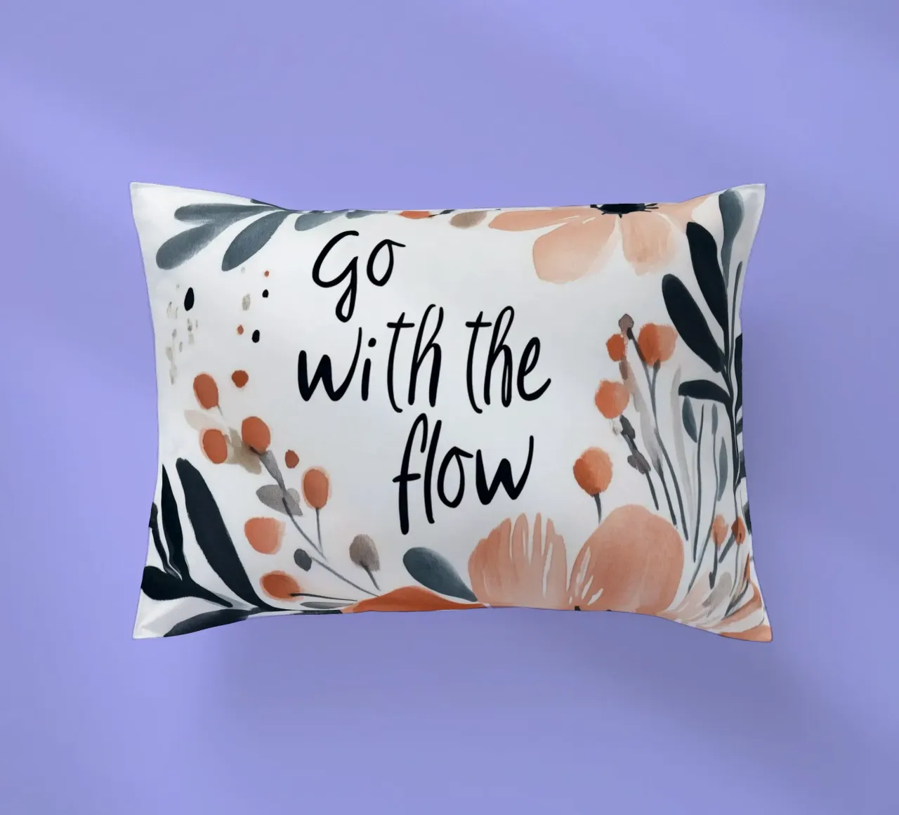 Go With The Flow No 2 Kissen von treechild